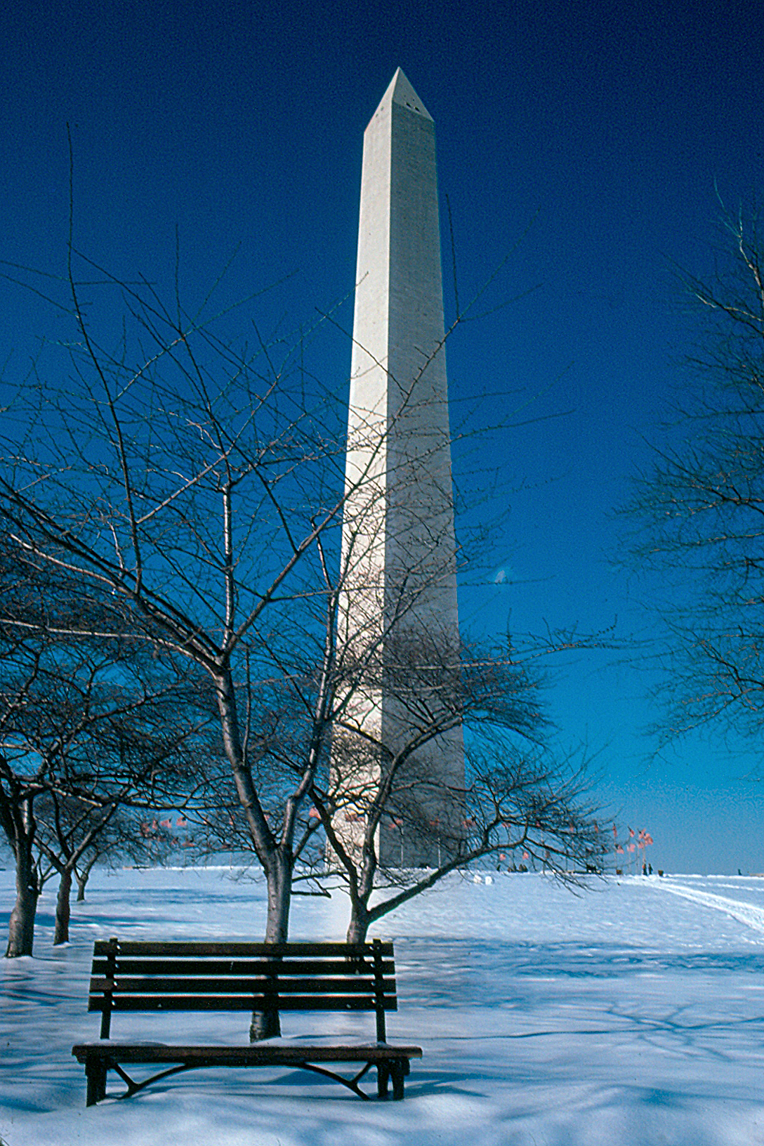 1982-01-Washington Monument022-ps - Washington Monument in 1982 (around January, 23)