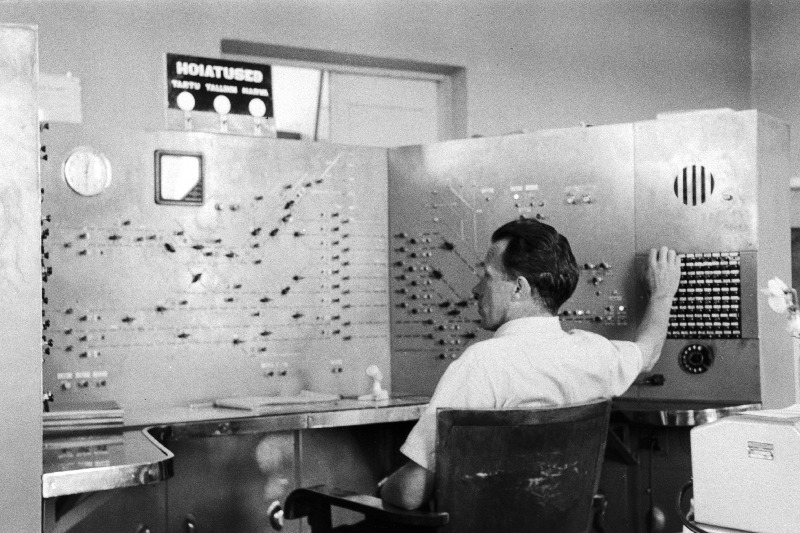 Tapa raudteesõlme pöörmete ja signaalide elektrilise tsentralisatsiooni juhtimispult.