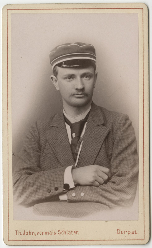 Korporatsiooni "Livonia" liige Axel von Roth, portreefoto