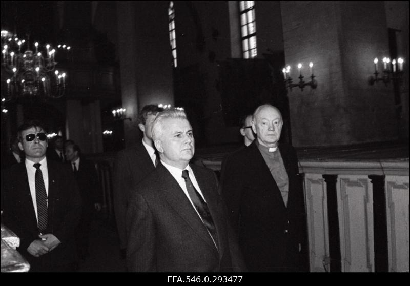 Ukraina presidendi Leonid Kravtšuki visiit Eestisse.