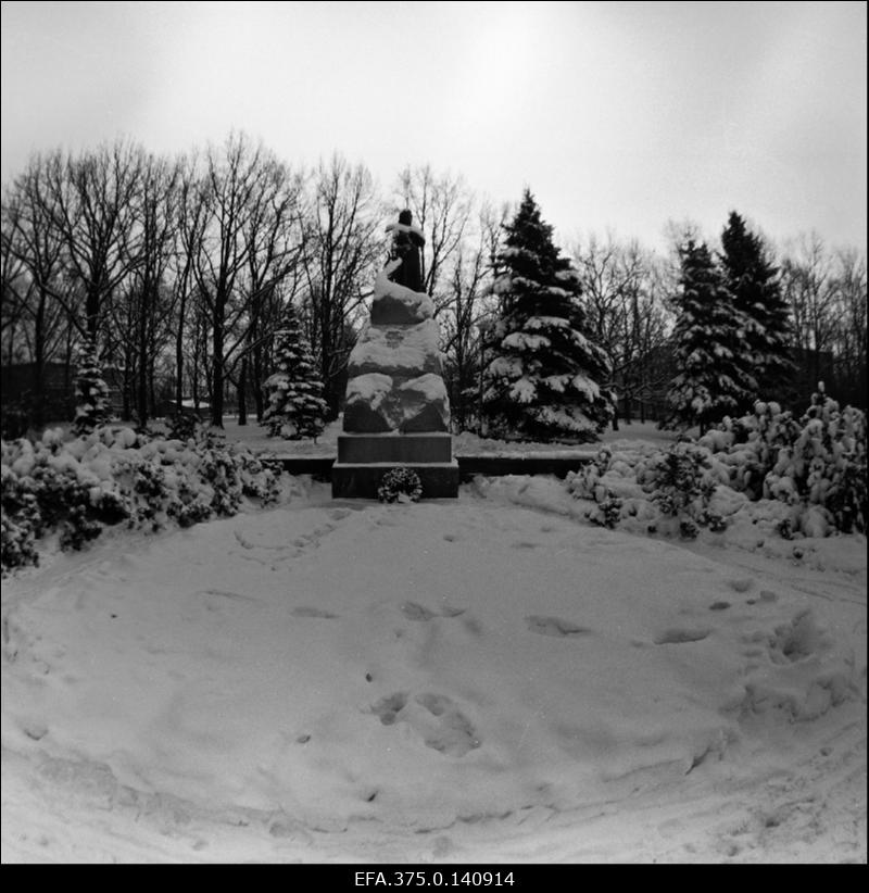 Vaade L. Koidula mälestussambale Pärnus.