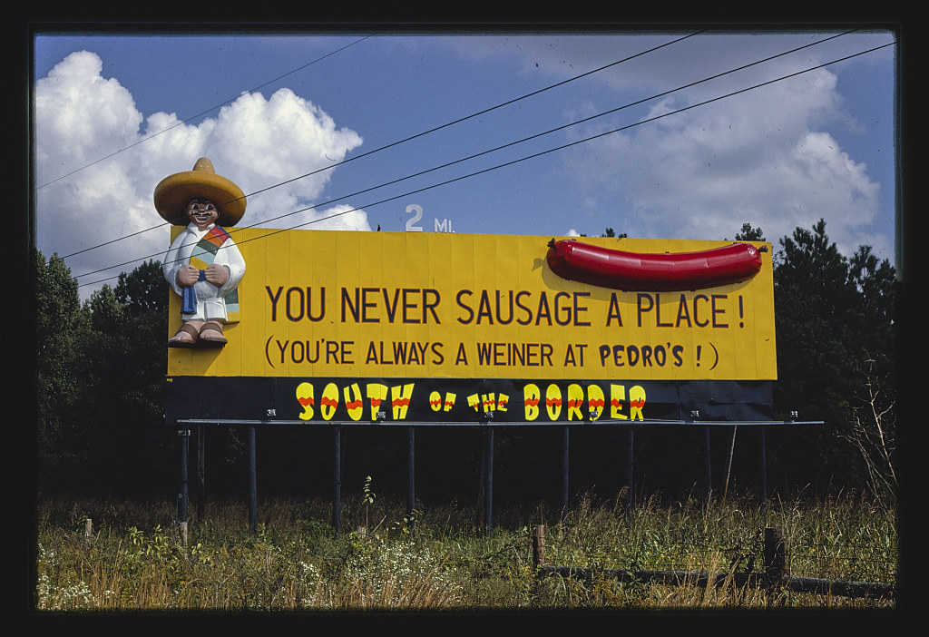 Billboard, South of the border, Dillon, South Carolina (LOC)