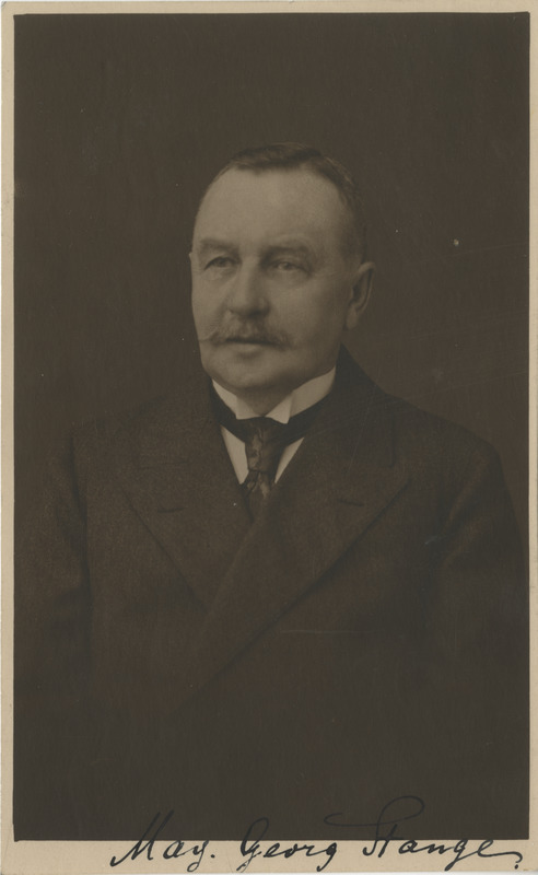 Georg Stange, portreefoto
