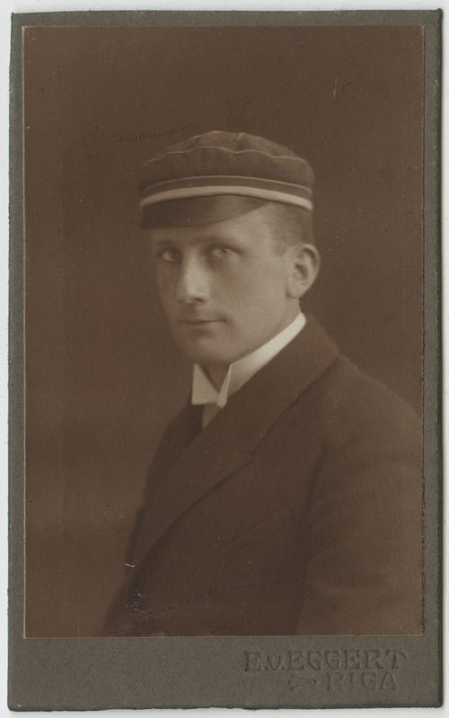 Korporatsiooni "Livonia" liige Walter von Wahl, portreefoto