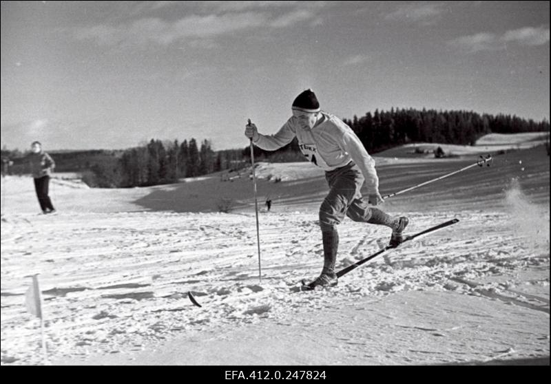 NSV Liidu suusatamise meistrivõistluste ajal Otepääl.