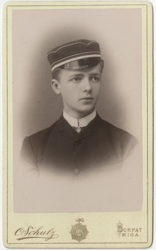 Korporatsioon "Estonia" liige parun Eduard Stackelberg, portreefoto