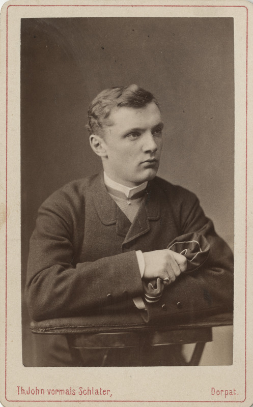 Korporatsioon "Estonia" liige parun Ferdinand Wrangell, portreefoto