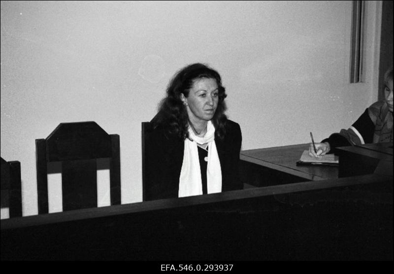 Kohtuistung Läänemaa Vabatahtlike Jäägerkompanii ülema Asso Kommeri üle.