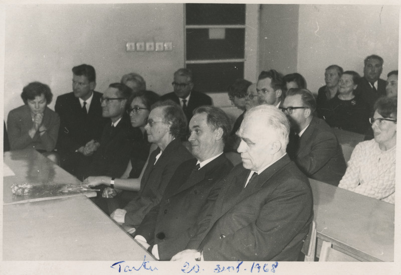 Dotsent Julius Madissoni 70. aasta sünnipäeva tähistamine ülikooli auditooriumis