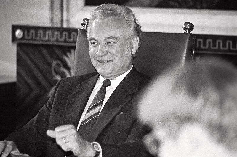 Eesti poliitiliste jõudude esindajate kohtumine Ülemnõukogu Presiidiumis.