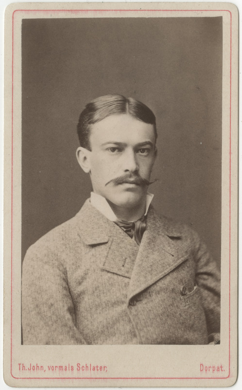 Korporatsioon "Estonia" liige Julius von Hagemeister, portreefoto