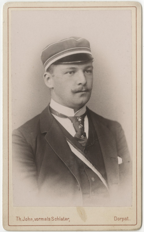 Korporatsioon "Estonia" liige parun Nikolai (Klaus) Korff, portreefoto