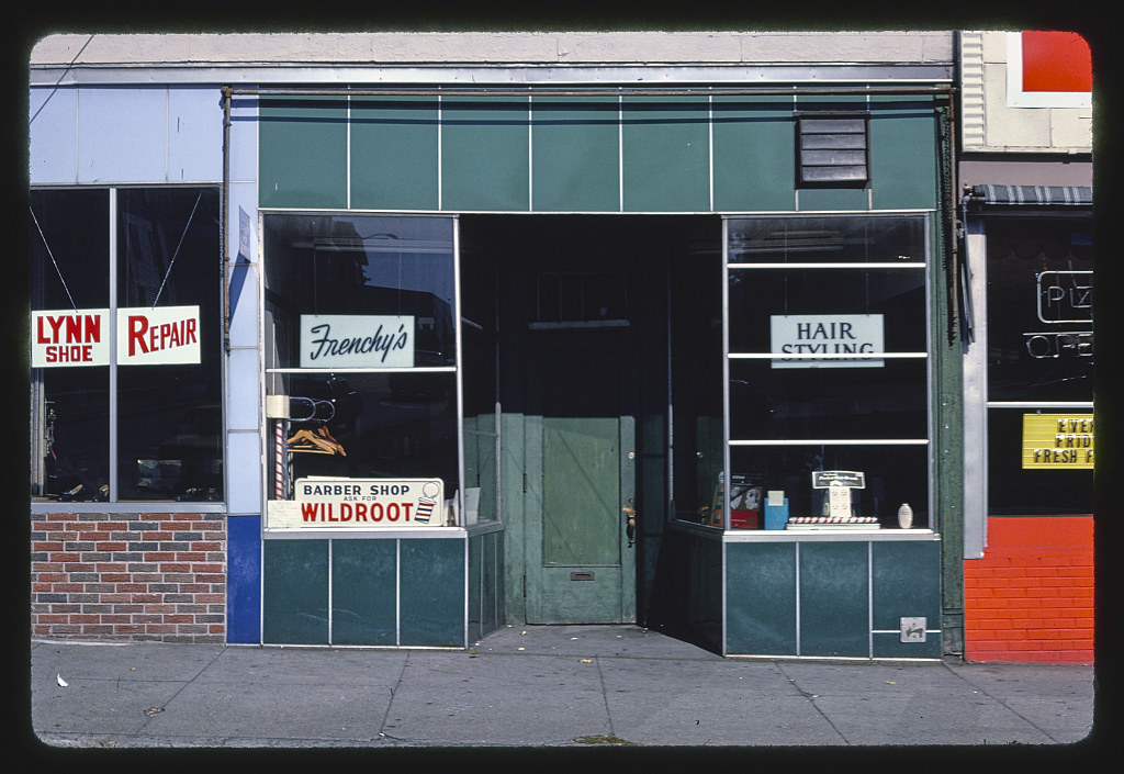 Frenchy's Hair Styling, S. Main Street, Worcester, Massachusetts (LOC)
