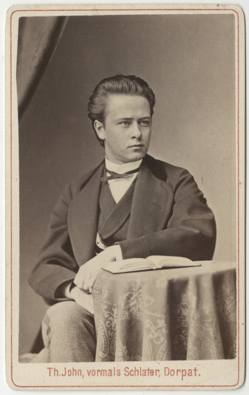 Korporatsioon "Estonia" liige Alexander Selenkoff, portreefoto