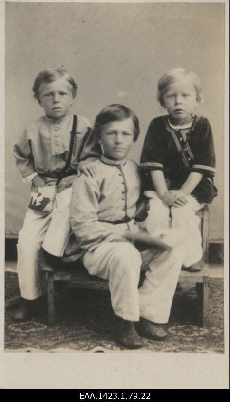 Vennad Harald, Arwed ja Ernst von Ungern-Sternbergid, grupifoto