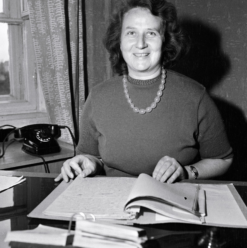 Eesti NSV naiste kongressi delegaat, õmblusvabriku "Baltika" peainsener Helju Trelman.