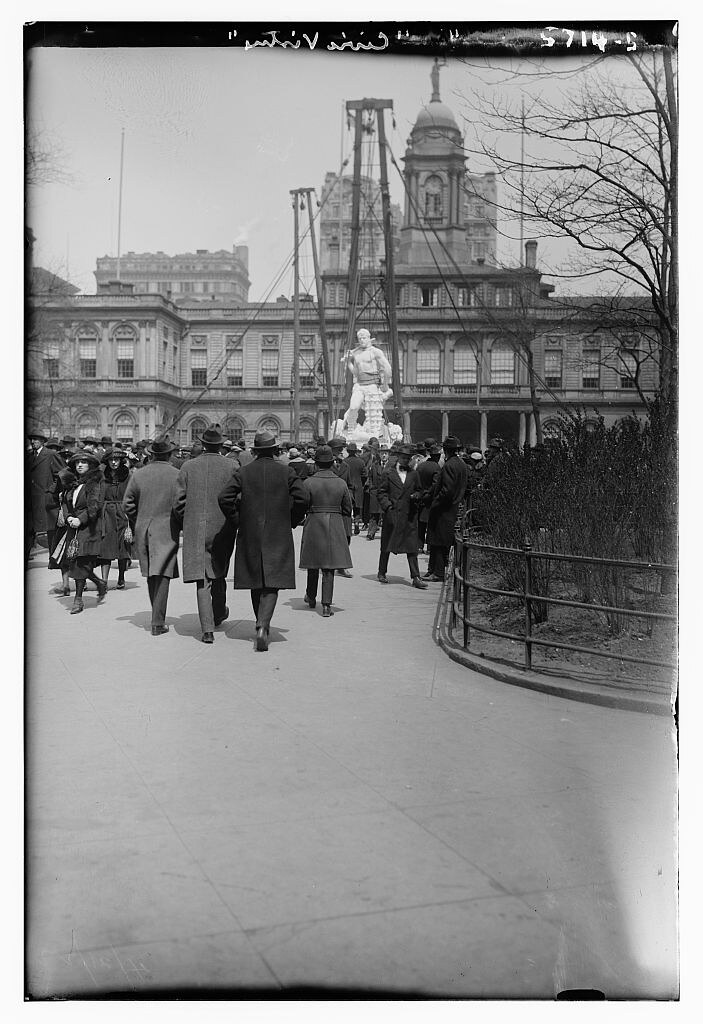 [Unveiling of statue] "Civic Virtue" (LOC)