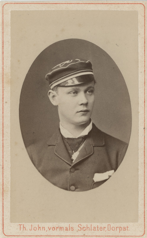 Korporatsiooni "Livonia" liige parun Georg von Ungern-Sternberg, portreefoto