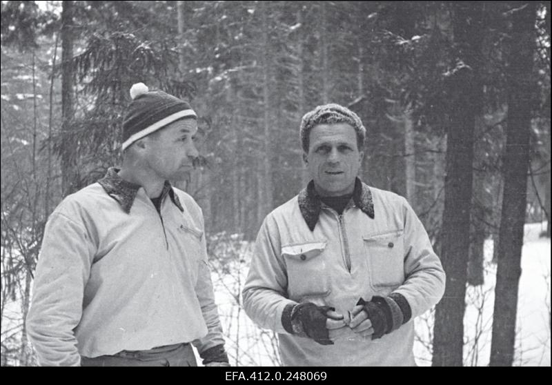 NSV Liidu suusatamise meistrivõistluste ajal Otepääl.