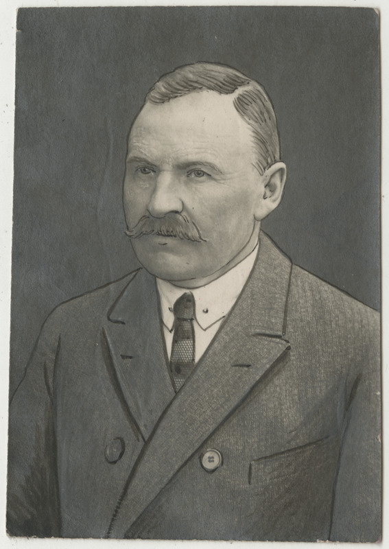 Hans Kalberg, põllumees ja seltskonnategelane, portreefoto