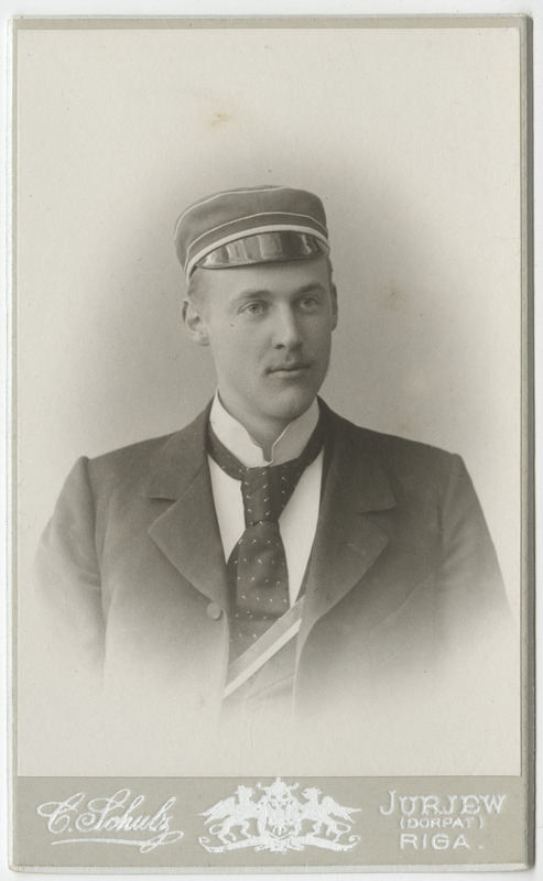 Korporatsiooni "Livonia" liige Erich Rathlef, portreefoto