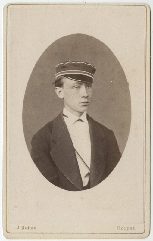 Korporatsioon "Estonia" liige William Frey, portreefoto