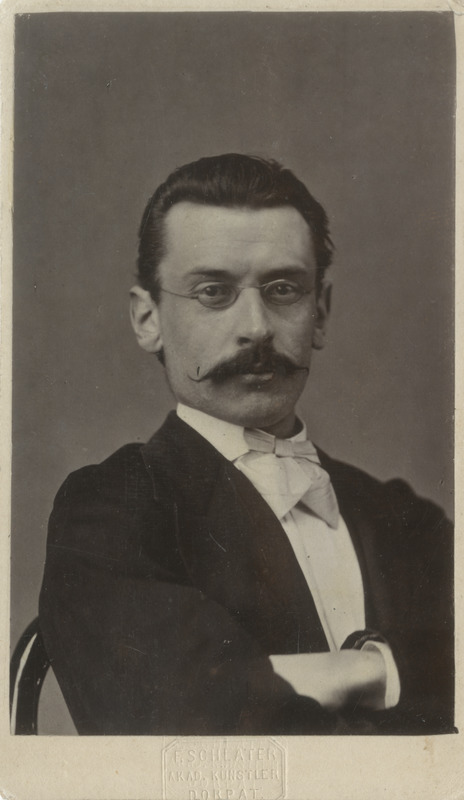 Korporatsioon "Estonia" liige Emil Hansen, portreefoto