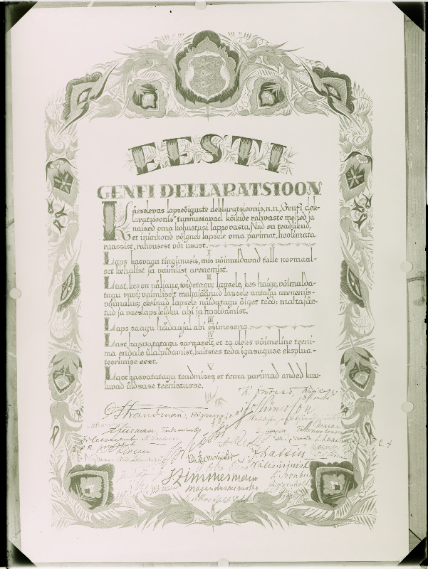 Eesti Genfi deklaratsioon.