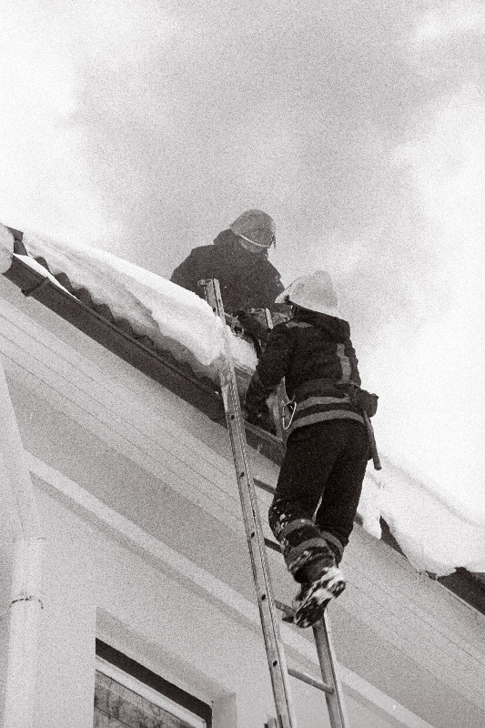 Tuletõrjeõppus Tallinna Reaalkoolis.