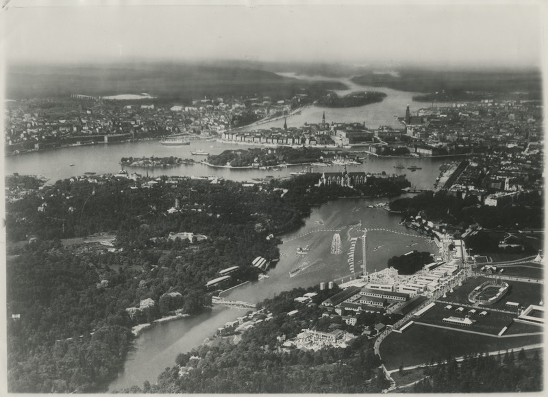 Õhuvaade Stockholmile 1930. aasta suurnäituse ajal