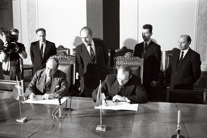 Taani välisministeeriumi delegatsioon Eestis-Toompeal.