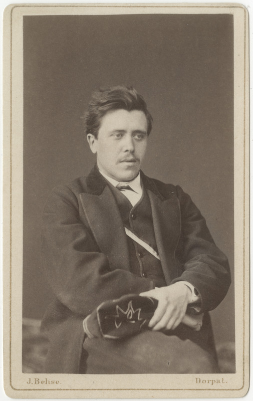 Korporatsioon "Estonia" liige Georg von Falck, portreefoto