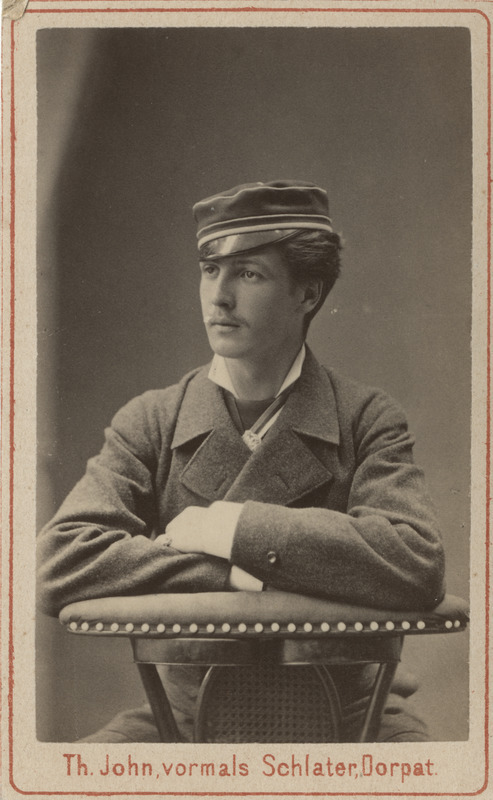 Korporatsiooni "Livonia" liige parun Friedrich Wolff, portreefoto