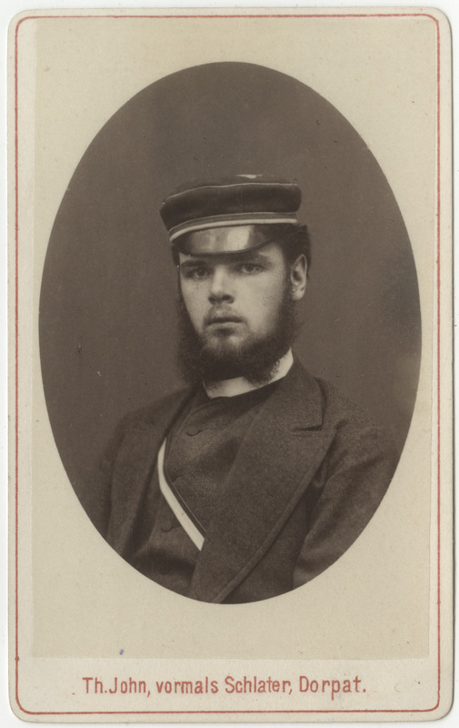 Korporatsioon "Estonia" liige Eduard Pabst, portreefoto