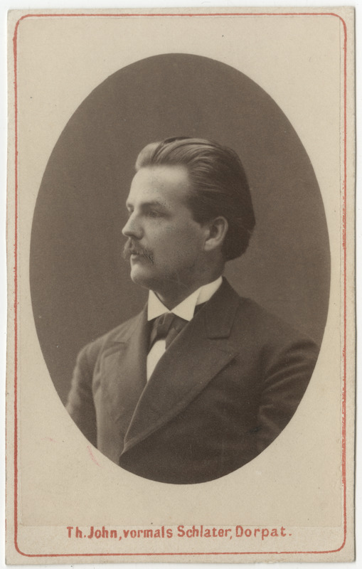 Korporatsioon "Estonia" liige Paul von Gruenewaldt, portreefoto