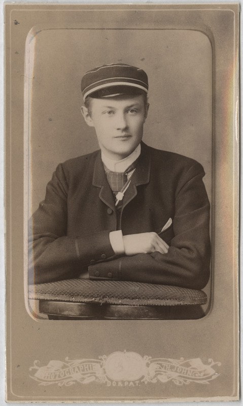Korporatsiooni "Livonia" liige Alfred von Roth, portreefoto