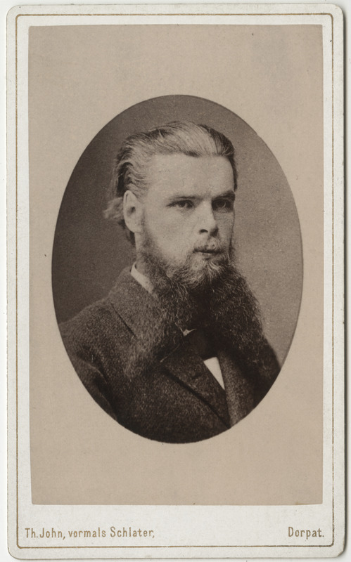 Korporatsioon "Estonia" liige Eduard Pabst, portreefoto