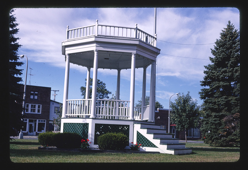 Bandstand at City Hall, Route 29, Marine City, Michigan (LOC)