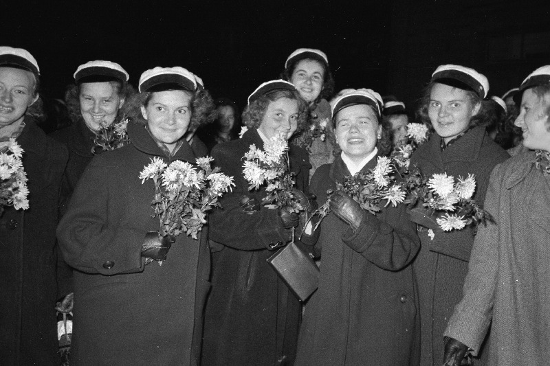 Grupp TRÜ üliõpilasi 1. noorsoofestivali pidustuste avaõhtul.