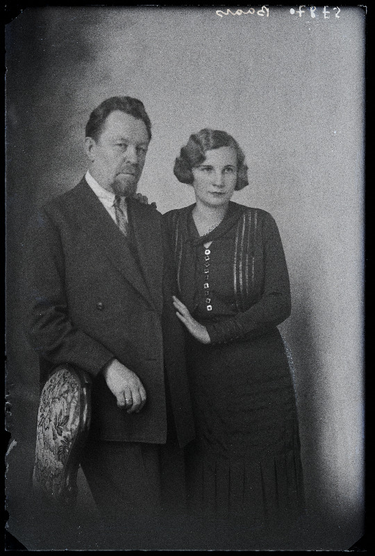 Advokaat ja poliitik Karl (Kaarel) Baars ja abikaasa Erna Baars.