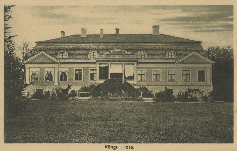 Vaade Rõngu mõisale, fotopostkaart