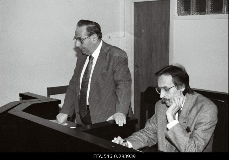 Kohtuistung Läänemaa Vabatahtlike Jäägerkompanii ülema Asso Kommeri üle.