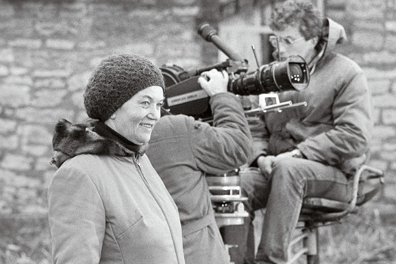 Filmistuudio “Tallinnfilm” režissöör Leida Laius võtetel.