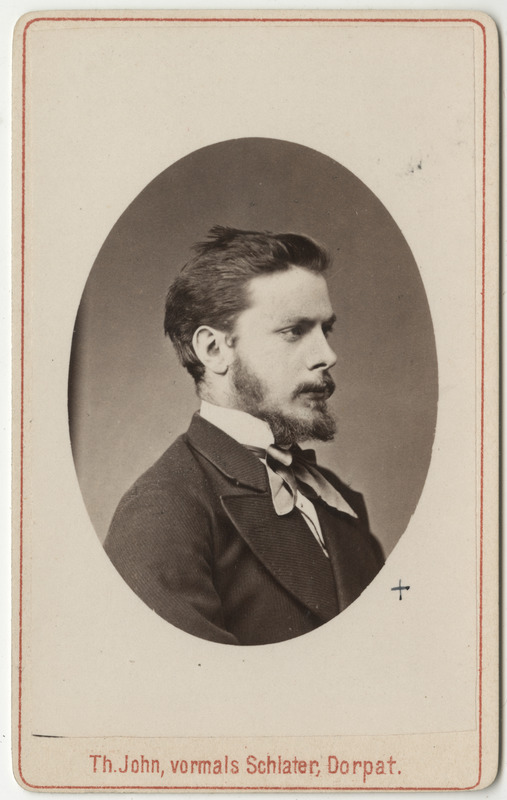 Korporatsioon "Estonia" liige Robert Donnerberg, portreefoto