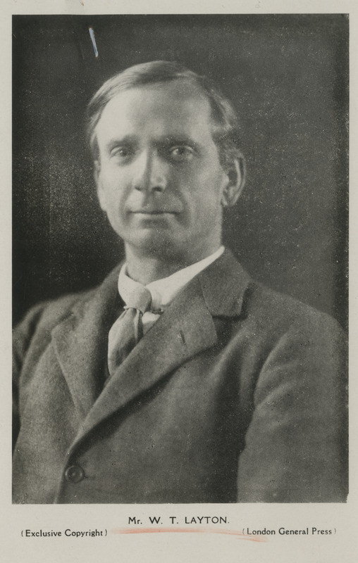 The Economist'i toimetaja mr Walter T. Layton