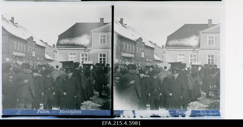 Vaade Viljandi turuplatsile.