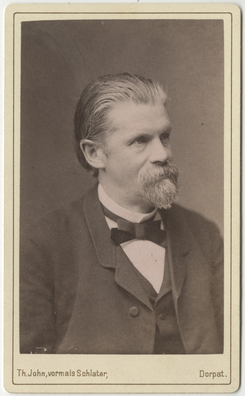 Tartu Ülikooli farmaatsiaprofessor Georg Dragendorff, portreefoto