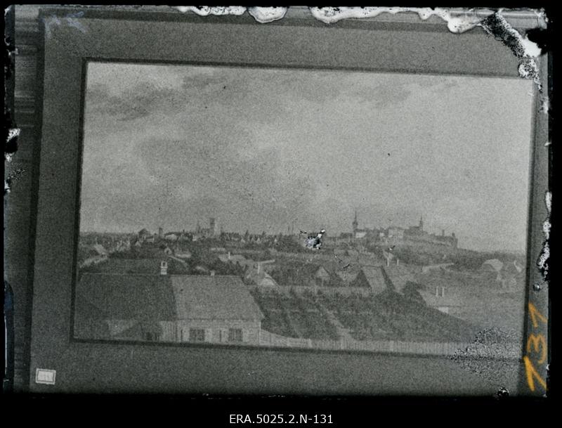 Tallinn. Linnavaade. Repro Johannes Hau maalist