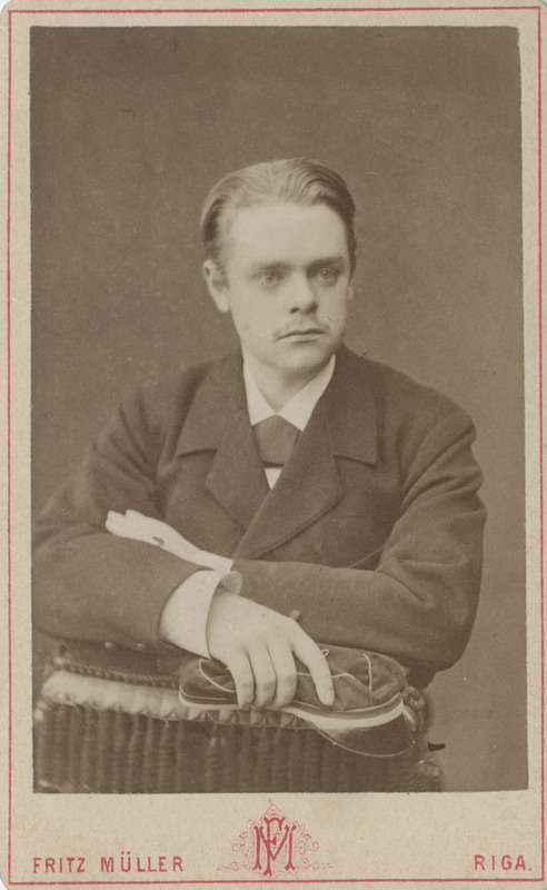 Korporatsiooni "Livonia" liige Edgar von Strandmann, portreefoto