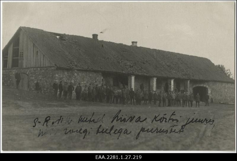 Soomusrongi nr. 2 mehed purustatud Liiva kõrtsi juures